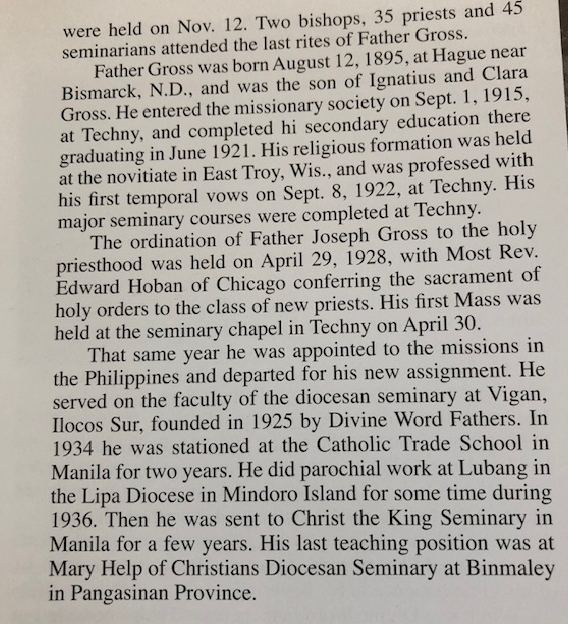 Fr. Joseph letter to the North Dakota Harold, a german newspaper.