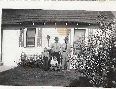 1944: Joe Wald, Peter Keller, Carl Gross and Peter Keller's boys
