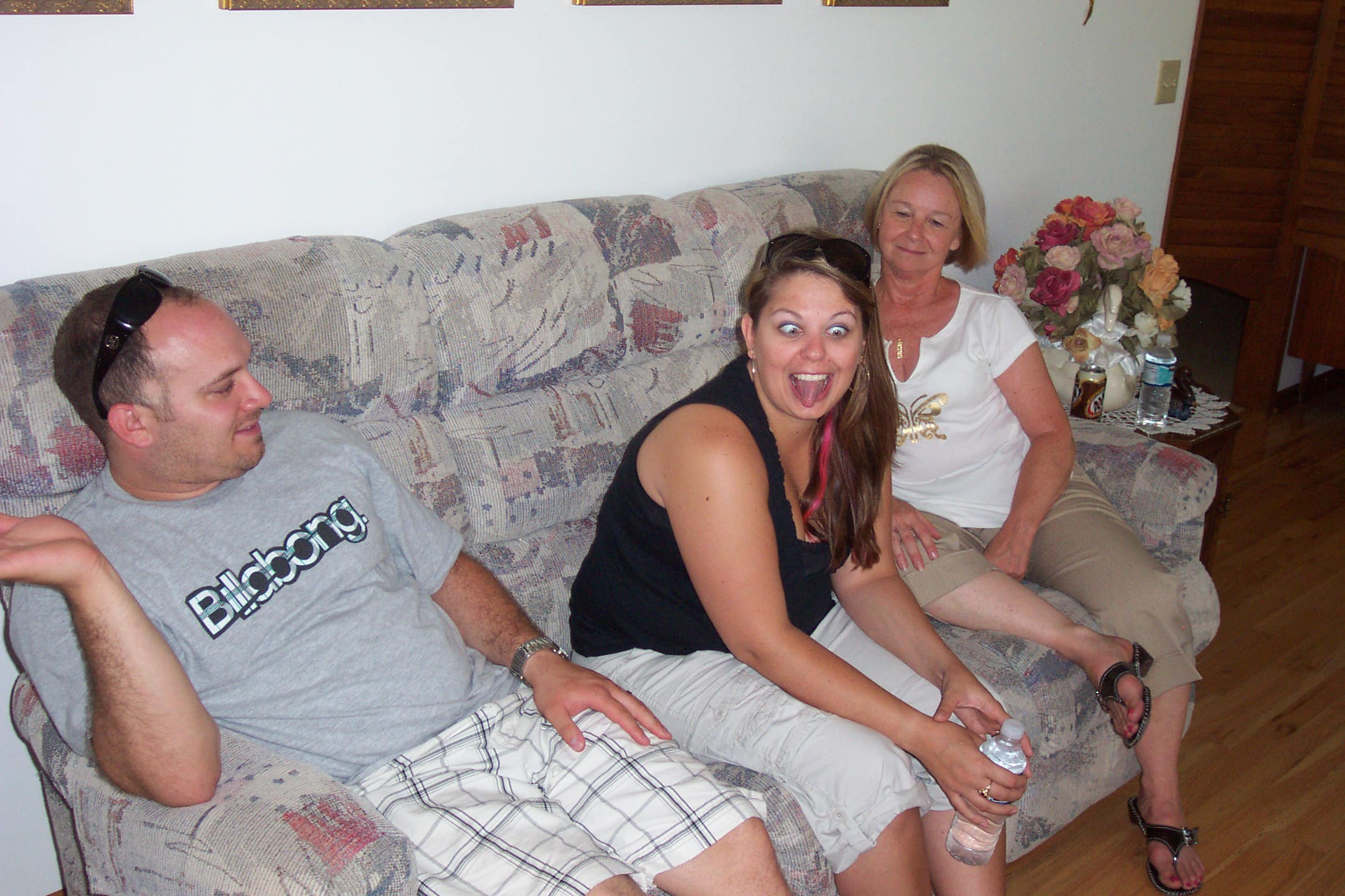 August 16, 2008, Joey, Emily and Lori at Joe and Fran's 60th wedding anniversary.
