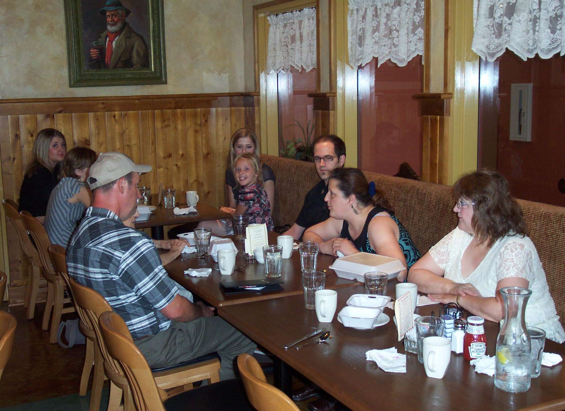 August 17, 2008, breakfast in Mt. Angel, OR..