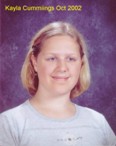 Kayla Marie Cummings, Oct 2002