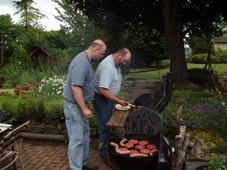 June 10, 2007 at Joe and Fran's home in Woodburn, OR, L-R: Brothers, Kevin and Myron Gross