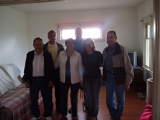 June 10, 2007 at Joe and Fran's home in Woodburn, OR, L-R: Ambrose, Robert, Barbara, Myron, Laura, Pius