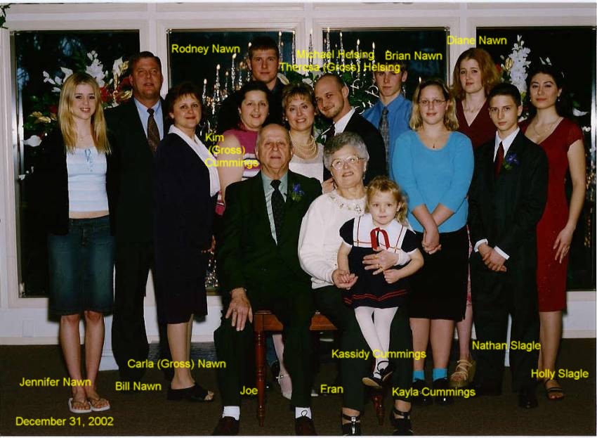 Theresa and Michael Wedding, with family