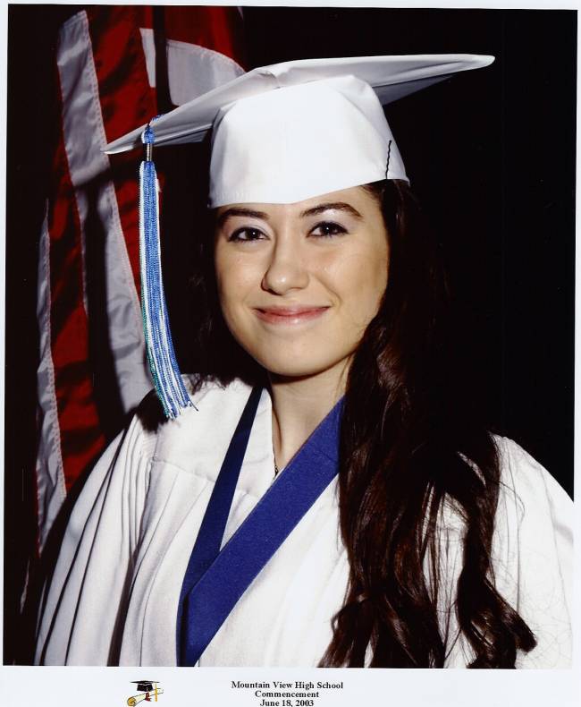 Hollie Mountain View HS Commencementon, Vancouver, WA., June 18, 2003