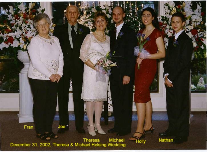 Theresa and Michael Wedding, with Theresa's children, Holly and Nathan