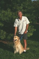Jim and his dog, year 2006