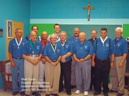 Matt and the Knights of Columbus, June 2007