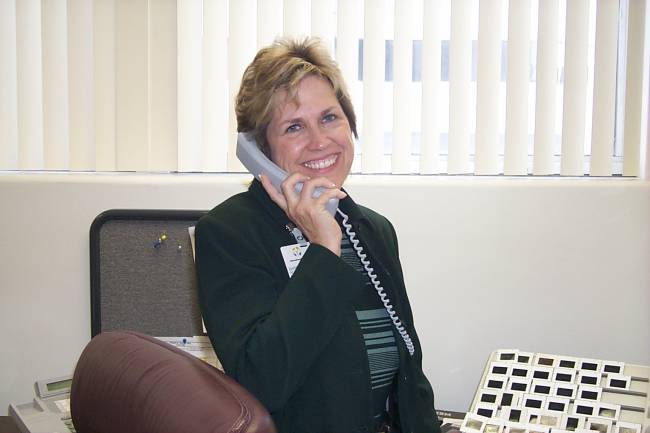 Barbara in the office