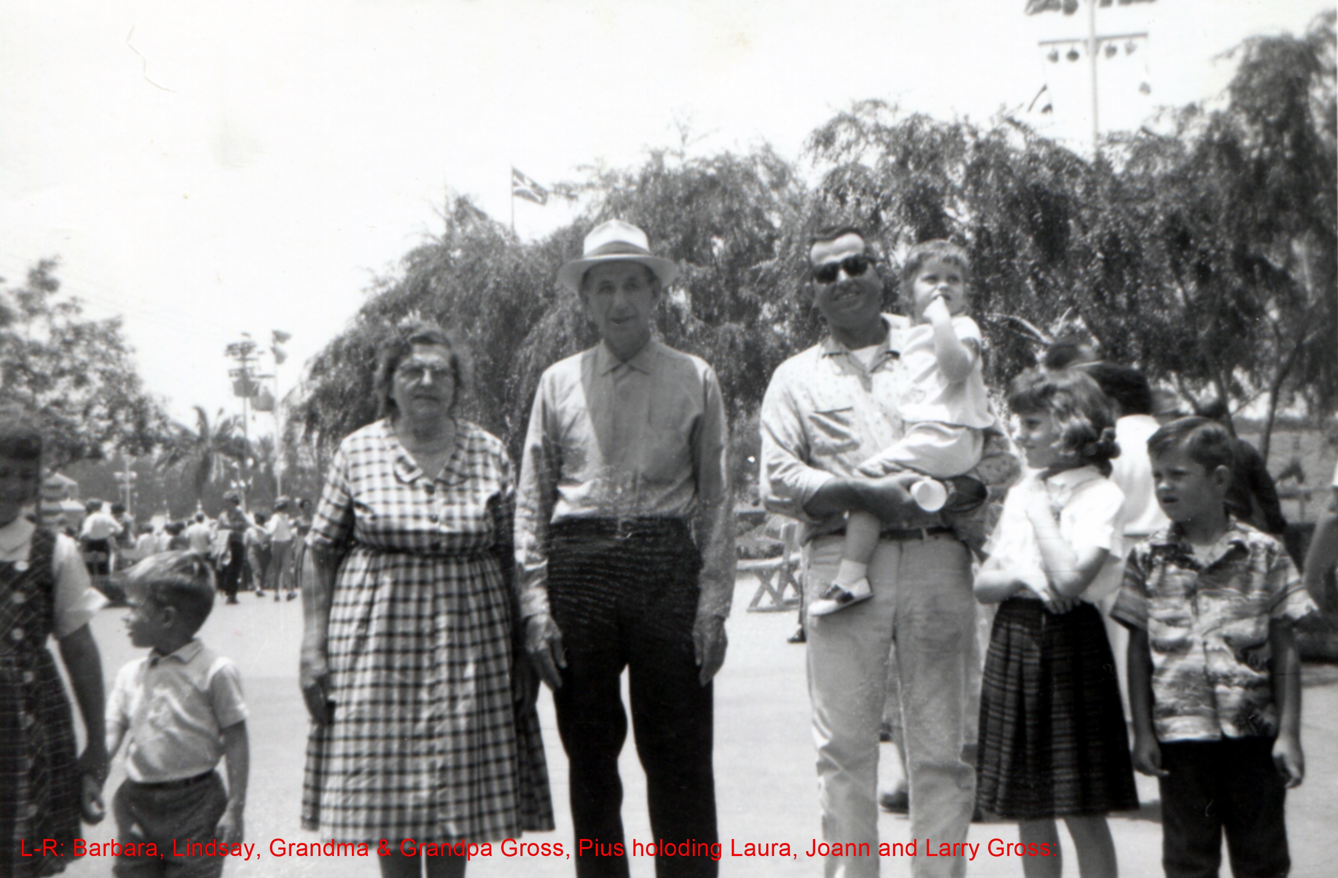 Grandpa and Grandma visiting Pius Gross and family.