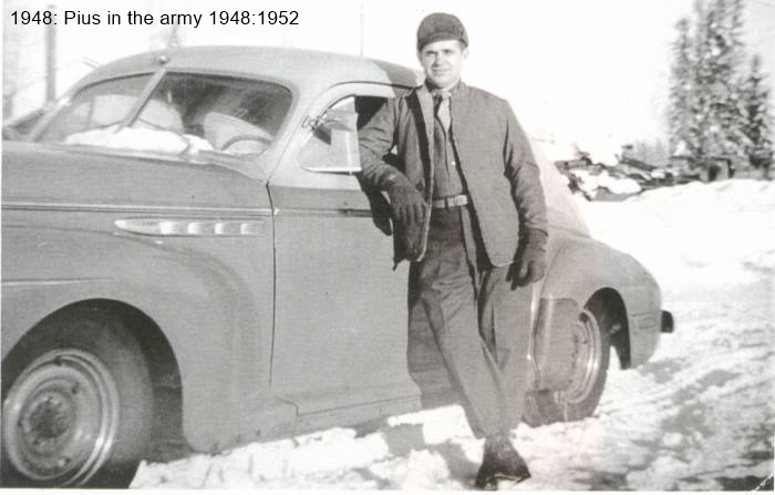 Pius in the Army, 1948:1952