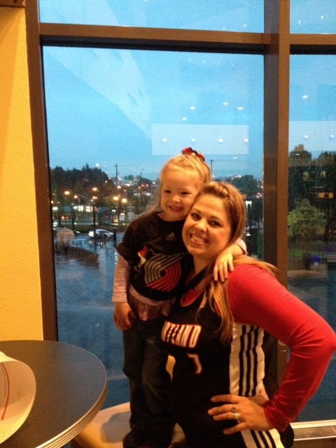 10-17-2014 Ella at first Blazer game.