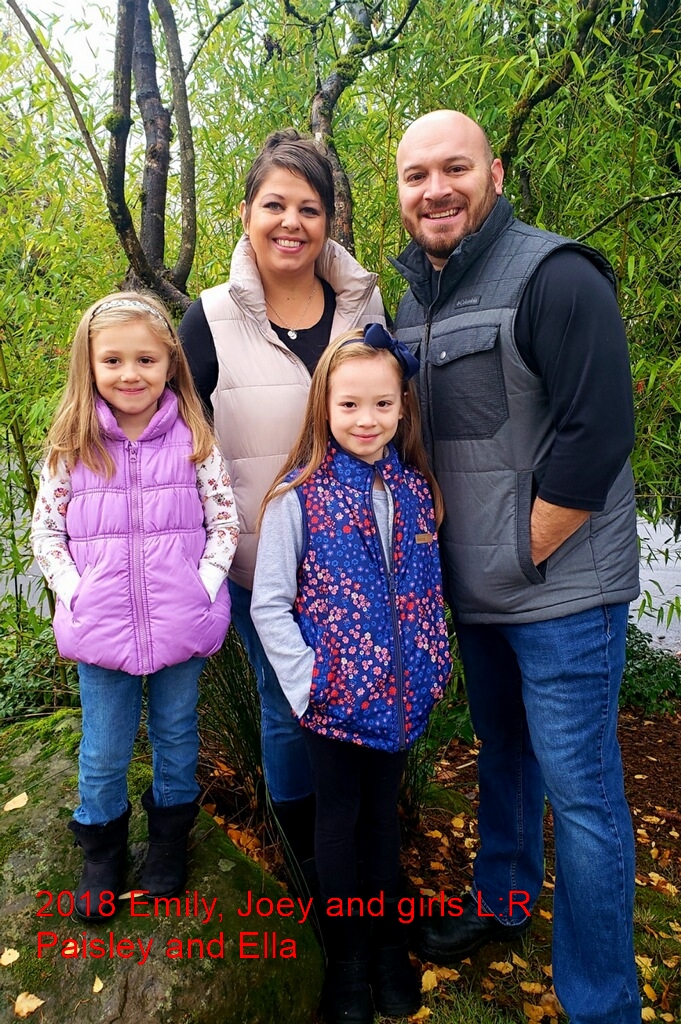 November 2018, Ella 7 yrs and Paisley 5 yrs.