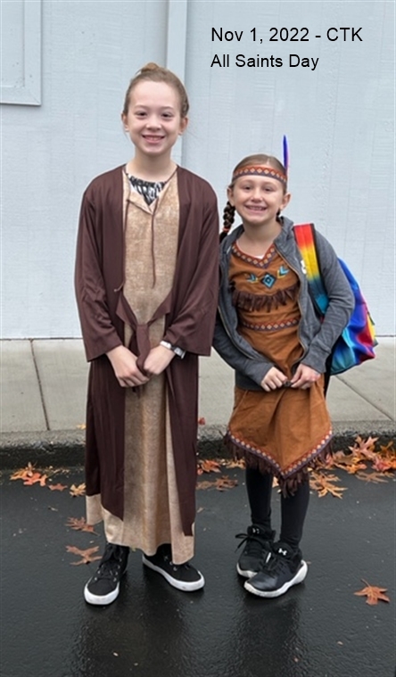 Nov 1, 2022 All Saints Day at CTK School.