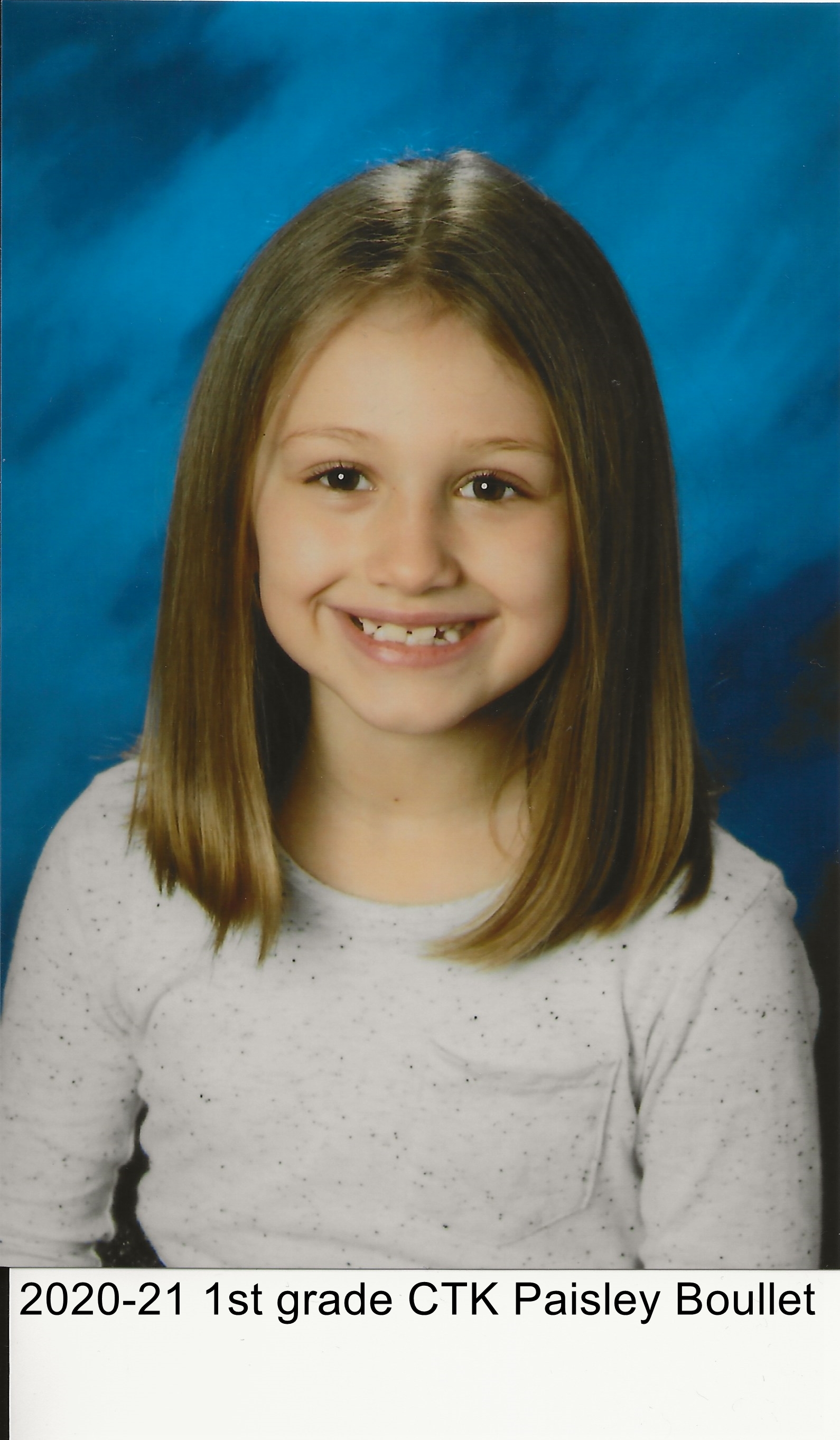 Paisley: 2020-21 Christ The King school, 1st grade.