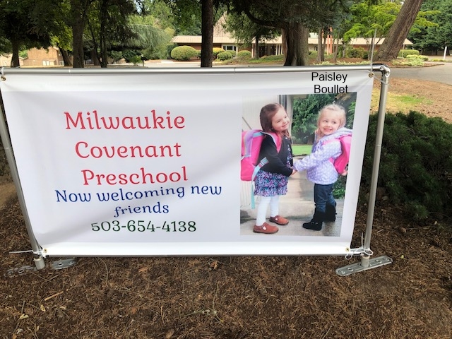 Paisley: Pre-school advertising.