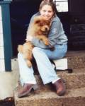Emily and her dog that ran away, 2001