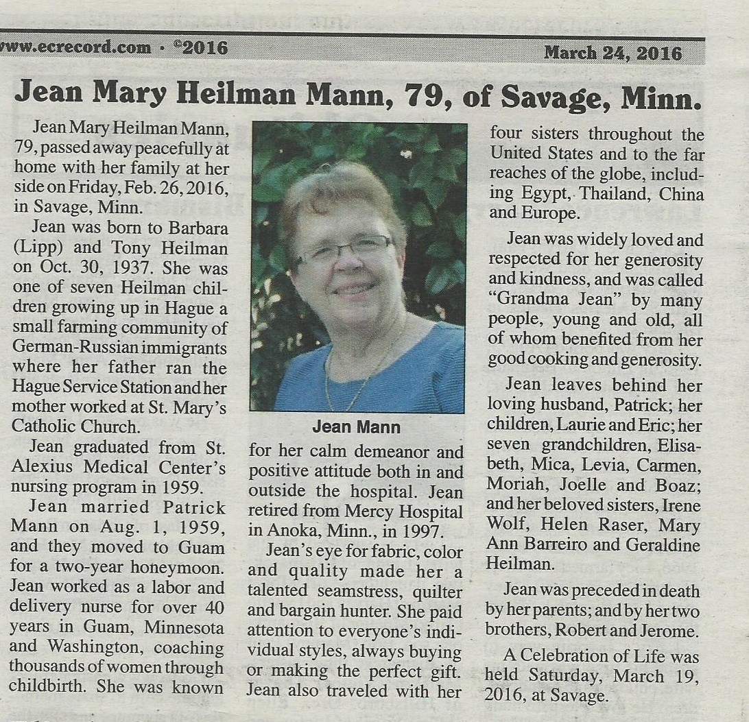 Jean Heilman Mann