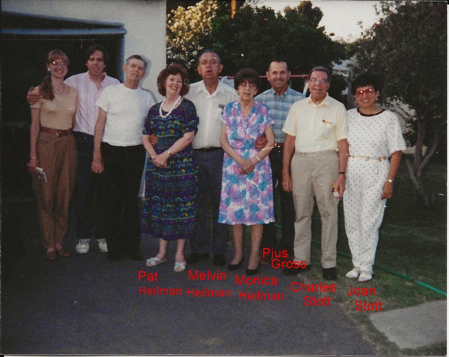 Aunt Monica Heilman and Melvin's wife, Pat and family.