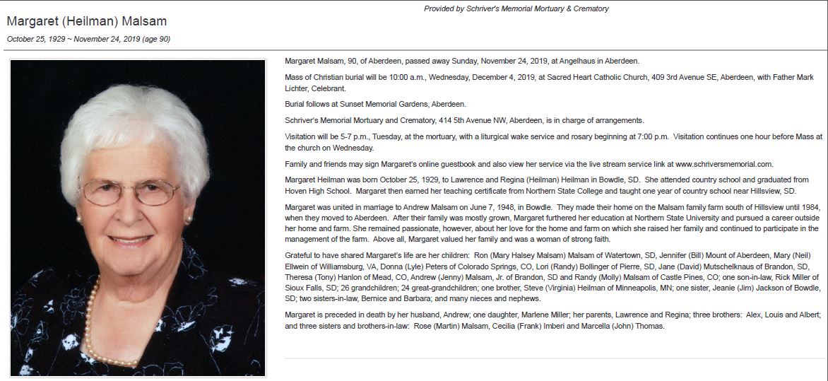 Margaret Heilman Malsam