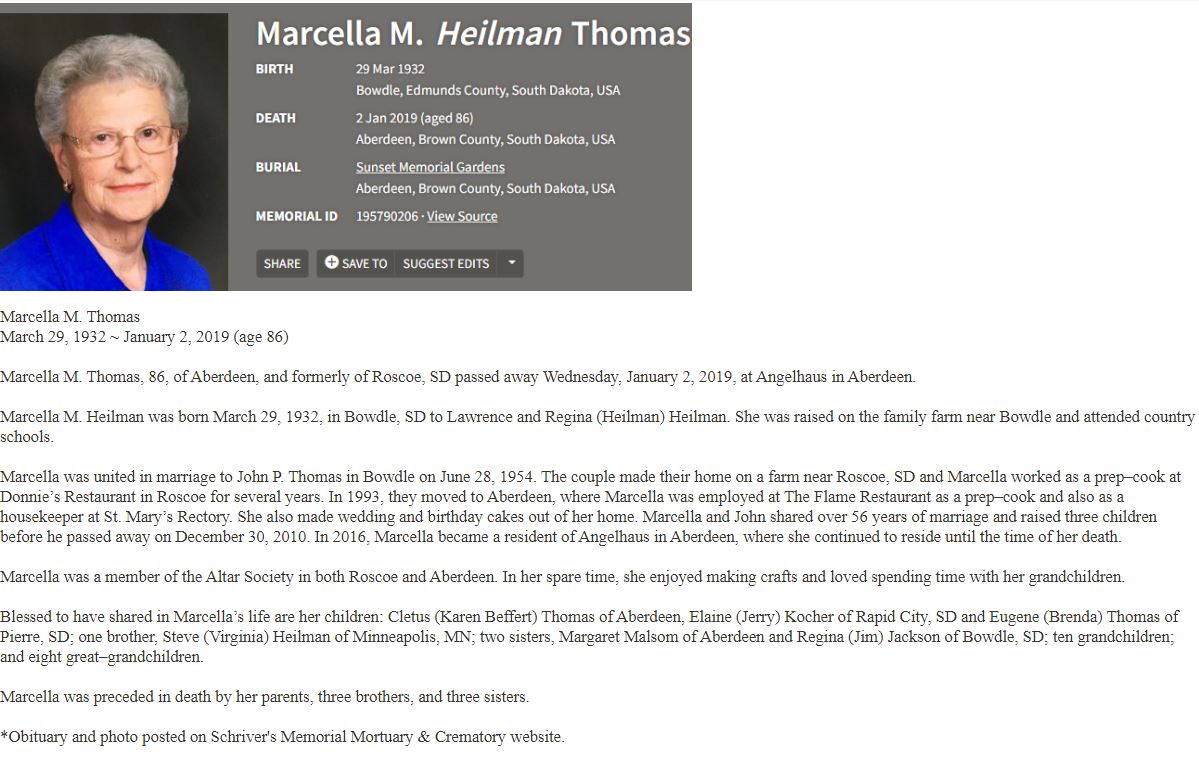 Marcella Heilman Thomas