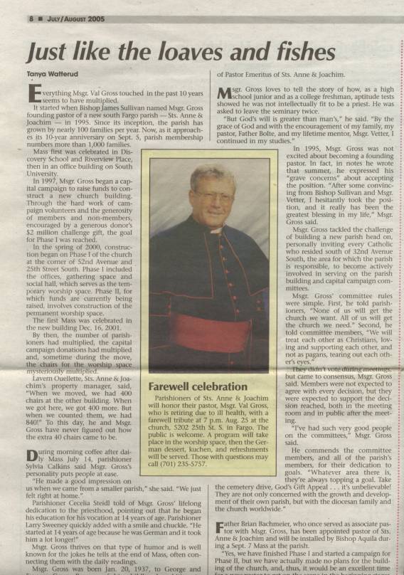 Msgr. Val Gross